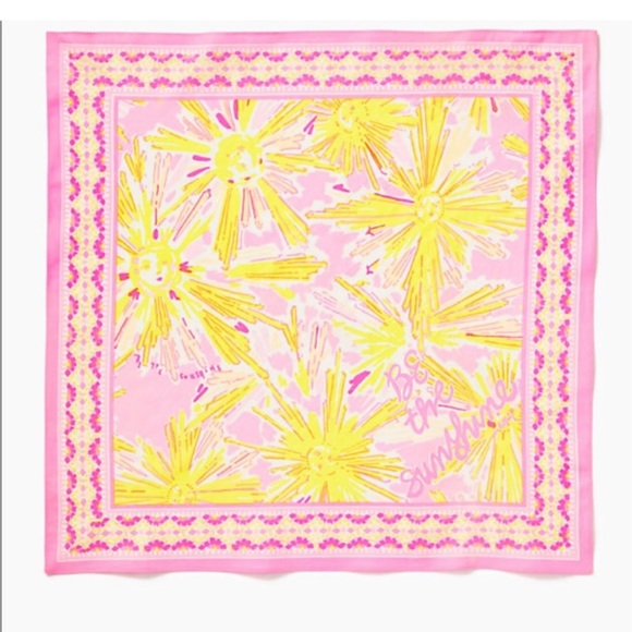 Lilly Pulitzer Accessories - New Lilly Pulitzer Printed Scarf Multi Be The Sunshine